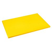 Доска разделочная 500х350мм h18мм, полиэтилен, цвет желтый