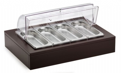 Поднос для столовых приборов с крышкой Roll-Top на дерев. основании венге Поднос для столовых приборов с крышкой Roll-Top на дерев. основании венге