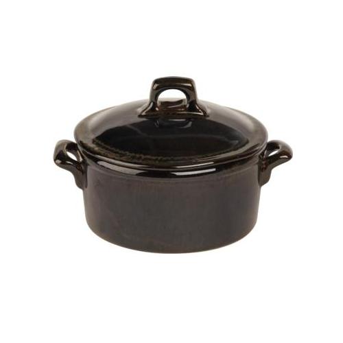 Кокотница 0,425л d12см h5,5см, с крышкой, керамика, RUSTICO AZUL Кокотница 0,425л d12см h5,5см, с крышкой, керамика, RUSTICO AZUL