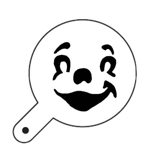 Трафарет для декора d9,5см "Улыбка", пластик Трафарет для декора d9,5см "Улыбка", пластик