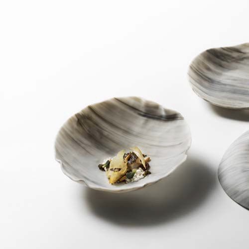 Салатник стеклянный «Скалы» серо-белое d23см 0,25л, Nordica Салатник стеклянный «Скалы» серо-белое d23см 0,25л, Nordica