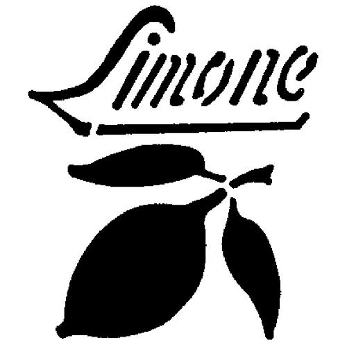 Трафарет для декора d26см "Лимон", пластик Трафарет для декора d26см "Лимон", пластик