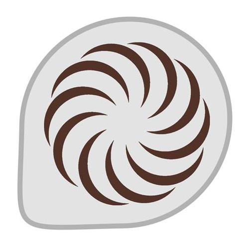 Трафарет для декора d26см "Спираль", пластик Трафарет для декора d26см "Спираль", пластик