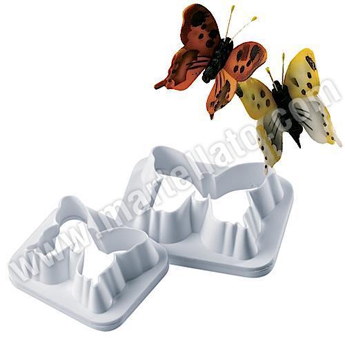 Набор резаков "Бабочка" 2шт, пластик Набор резаков "Бабочка" 2шт, пластик