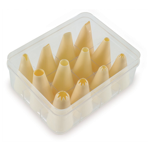 Набор насадок 12шт. h5см, пластик, d маленький Набор насадок 12шт. h5см, пластик, d маленький