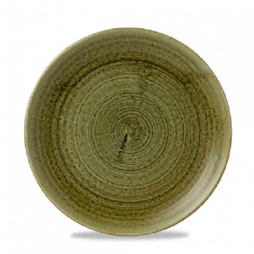 Тарелка мелкая 21,7см, без борта, Stonecast Plume, цвет Olive