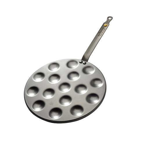 Сковорода для оладьев-мини d 4см, 16 ячеек, белая сталь "Mineral B Element" Сковорода для оладьев-мини d 4см, 16 ячеек, белая сталь "Mineral B Element"