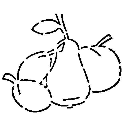 Трафарет для декора d26см "Фрукты", пластик Трафарет для декора d26см "Фрукты", пластик