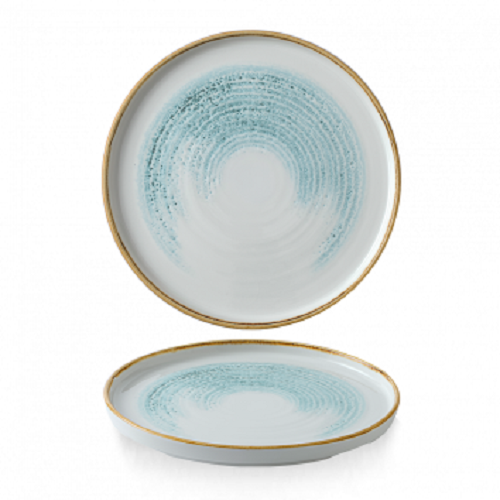 Тарелка мелкая CHEFS Walled d26см h2см, с прямым бортом, цвет Aquamarine, Homespun Accents Тарелка мелкая CHEFS Walled d26см h2см, с прямым бортом, цвет Aquamarine, Homespun Accents