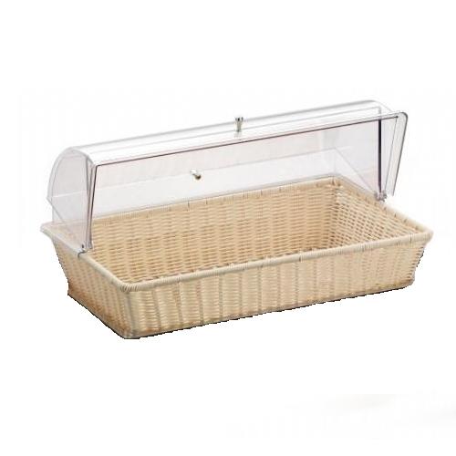 Корзина для хлеба с крышкой Roll-Top, полиротанг, цвет бежевый Корзина для хлеба с крышкой Roll-Top, полиротанг, цвет бежевый