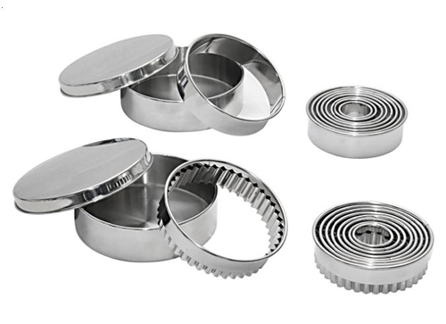 Набор резаков "Круг рифленый" 9шт, d 3-11см, s/s Набор резаков "Круг рифленый" 9шт, d 3-11см, s/s