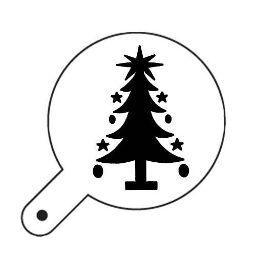 Трафарет для декора d9,5см "Елка", пластик Трафарет для декора d9,5см "Елка", пластик