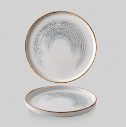 Тарелка мелкая CHEFS Walled d21см h2см, с прямым бортом, цвет Jasper Grey, St.Prints HomespunAccents Тарелка мелкая CHEFS Walled d21см h2см, с прямым бортом, цвет Jasper Grey, St.Prints HomespunAccents