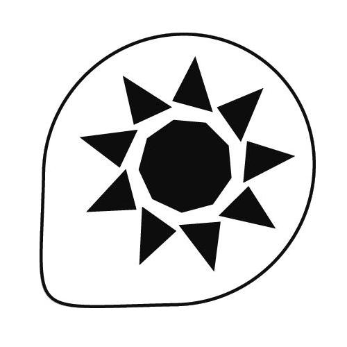 Трафарет для декора d26см "Геометрические фигуры", пластик Трафарет для декора d26см "Геометрические фигуры", пластик