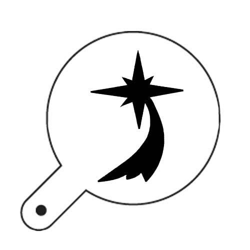 Трафарет для декора d9,5см "Комета", пластик Трафарет для декора d9,5см "Комета", пластик