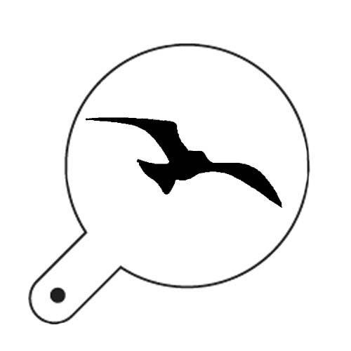 Трафарет для декора d9,5см "Чайка", пластик Трафарет для декора d9,5см "Чайка", пластик