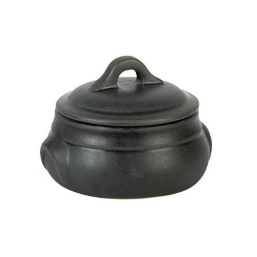 Горшок 0,70л d14см h6,5см, с крышкой, керамика, RUSTICO CARBON Горшок 0,70л d14см h6,5см, с крышкой, керамика, RUSTICO CARBON