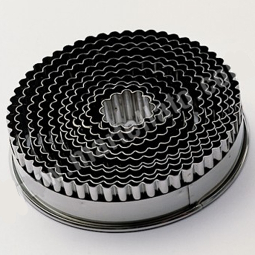 Набор резаков "Круг рифленый" 9шт., нерж.сталь Набор резаков "Круг рифленый" 9шт., нерж.сталь