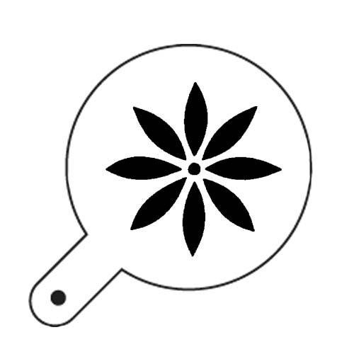 Трафарет для декора d9,5см "Ромашка", пластик Трафарет для декора d9,5см "Ромашка", пластик