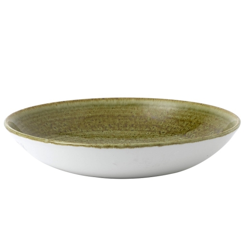 Тарелка глубокая 24,8см 1,13л, без борта, Stonecast Plume, цвет Olive