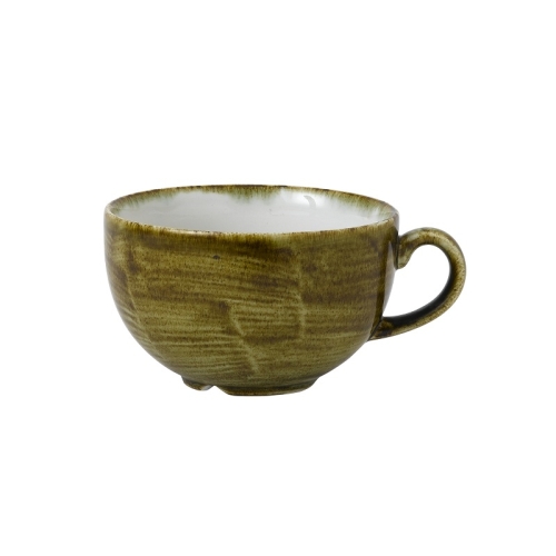 Чашка Cappuccino 340мл Stonecast Plume, цвет Olive