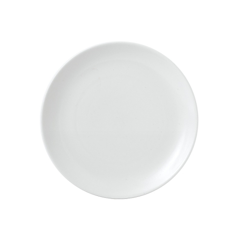 Тарелка мелкая 21,7см, без борта, Vellum, цвет White полуматовый