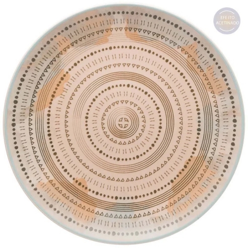 Тарелка мелкая 26см, серия UNNI, декор ANCESTRAL, керамика Тарелка мелкая 26см, серия UNNI, декор ANCESTRAL, керамика