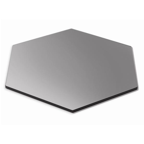 Полка SKYCAP Medium d40,6см h1см, шестиугольная, закаленное стекло, цвет черный