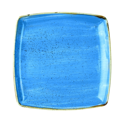 Тарелка мелкая квадратная 26,8см, без борта, Stonecast, цвет Cornflower Blue