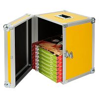 Ящик для перевозки пиццы 35x35см h48см, алюминий, пластик