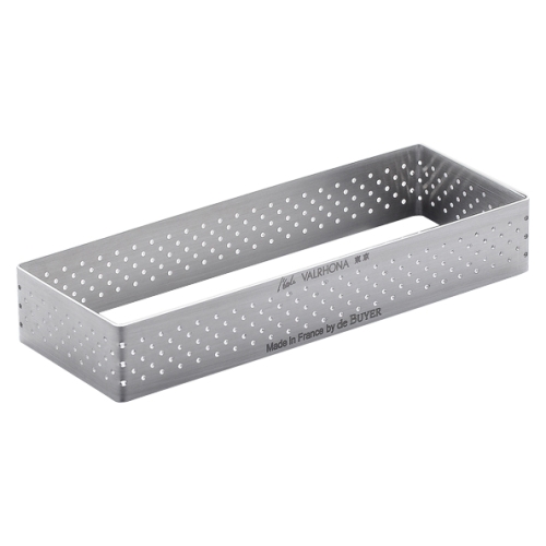 Форма кондитерская "Прямоугольник" 4х12см h2см, перфорированный борт, нерж.сталь Форма кондитерская "Прямоугольник" 4х12см h2см, перфорированный борт, нерж.сталь