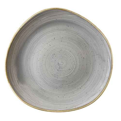 Тарелка мелкая "Волна" 28,6см, без борта, Stonecast, цвет Peppercorn Grey
