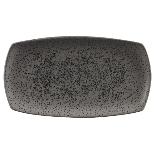 Блюдо прямоугольное узкое 35,5х19см, без борта, Menu Shades, цвет Caldera Flint Grey Блюдо прямоугольное узкое 35,5х19см, без борта, Menu Shades, цвет Caldera Flint Grey