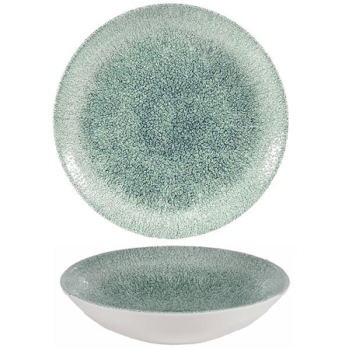 Салатник 0,42л d18,2см, без борта, цвет Raku Jade Green, Studio Prints