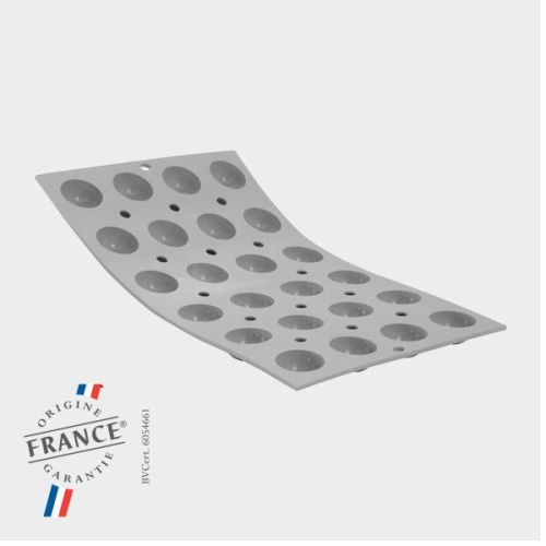 Форма силик. д/зам. и вып. "Эластомуль Полусфера-мини" d30мм h18мм, 12мл, 24 ячейки Форма силик. д/зам. и вып. "Эластомуль Полусфера-мини" d30мм h18мм, 12мл, 24 ячейки