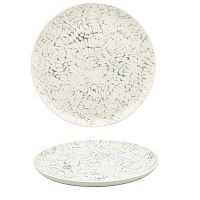 Тарелка мелкая 26см, серия FLAT Shape, декор TIE-DYE, керамика