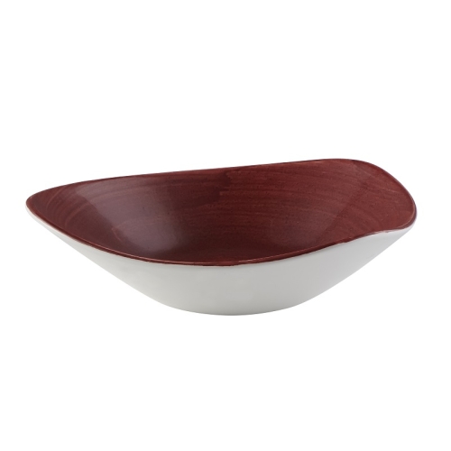 Салатник треугольный 0,60л d23,5см, без борта, Stonecast Patina, цвет Rust Red