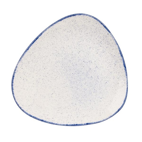 Тарелка мелкая треугольная 26,5см, без борта, Stonecast Hints, цвет Indigo Blue