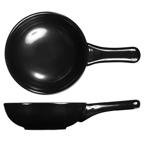 Сковорода "Wok" d 15,5см 0,57л, порционная, керамика, без крышки, Rustics Simmer, цвет Black Сковорода "Wok" d 15,5см 0,57л, порционная, керамика, без крышки, Rustics Simmer, цвет Black