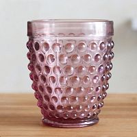 Стакан для воды "Berry" 260мл h105мм, стекло, цвет розовый