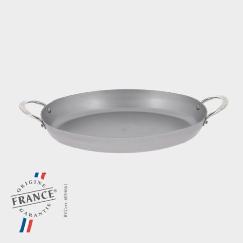 Сковорода овальная 38х24см h4,8см, с двумя ручками, белая сталь "Mineral B Element" Сковорода овальная 38х24см h4,8см, с двумя ручками, белая сталь "Mineral B Element"