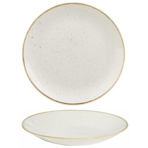 Тарелка глубокая 28,1см h3,7см, без борта, Stonecast, цвет Barley White Тарелка глубокая 28,1см h3,7см, без борта, Stonecast, цвет Barley White