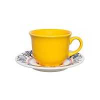Пара чайная (чашка 200мл и блюдце 15см), серия FLOREAL, декор LA POLLERA, Oxford