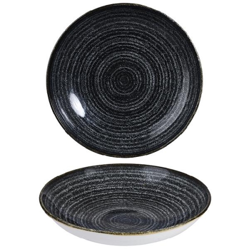 Салатник 1,14л d24,8см, без борта, цвет Charcoal Black, Studio Prints