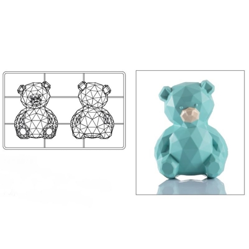 Форма д/шок. конфет 97х64мм h130мм, 110 гр., 2 ячейки, п/к, "Teddy" Форма д/шок. конфет 97х64мм h130мм, 110 гр., 2 ячейки, п/к, "Teddy"