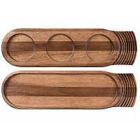 Блюдо сервировочное 48х14см, двухстороннее, дерево, Igneous Wood