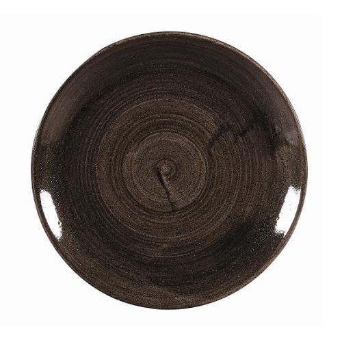 Тарелка мелкая 26см, без борта, Stonecast Patina, цвет Iron Black