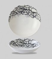 Салатник 1,14л d24,8см, без борта, цвет Quartz Black, Studio Prints Kintsugi Accents