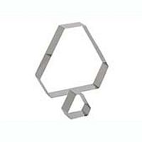 Форма кондитерская "Граненый треугольник" d6см h4см, нерж.сталь