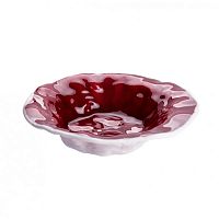 Салатник стеклянный «Вино» вишневый 500мл d24см, Merlot
